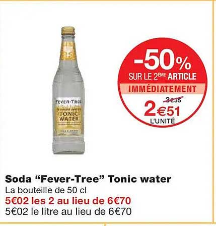 Soda “Fever-Tree” Tonic water