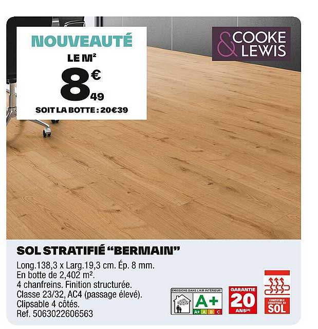 SOL STRATIFIÉ "BERMAIN"