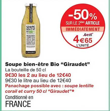Soupe bien-être Bio "Giraudet"