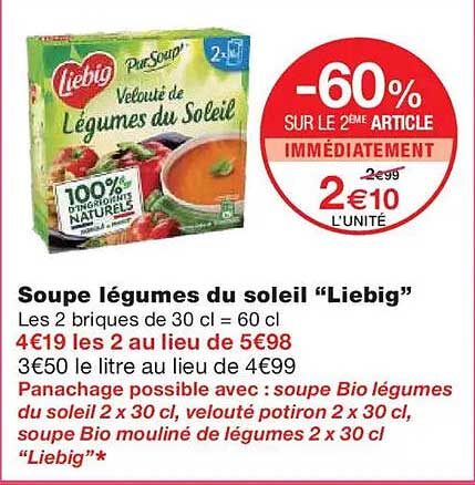 Soupe légumes du soleil "Liebig"