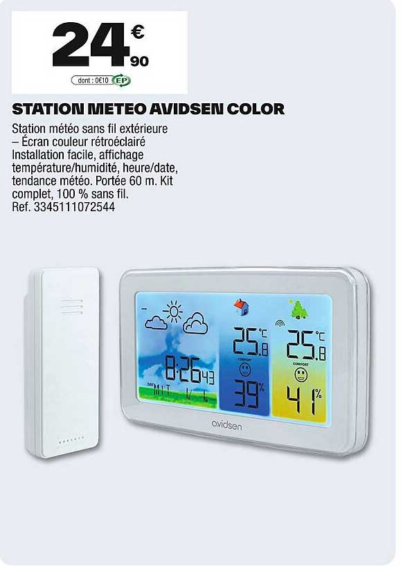 STATION METEO AVIDSEN COLOR