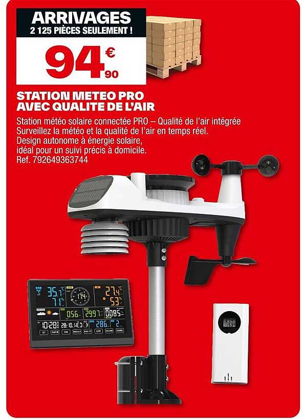 STATION METEO PRO AVEC QUALITE DE L'AIR