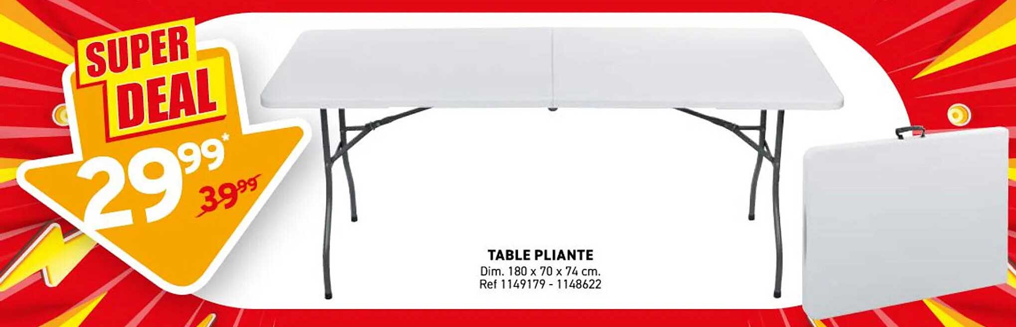 TABLE PLiante