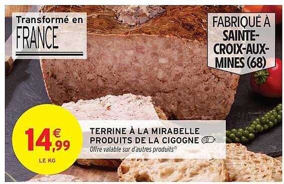 TERRINE À LA MIRABELLE PRODUITS DE LA CIGOGNE