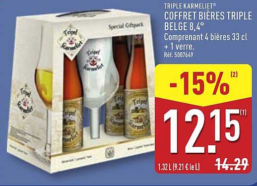 TRIPLE KARMELIET® COFFRET BIÈRES TRIPLE BELGE 8,4°