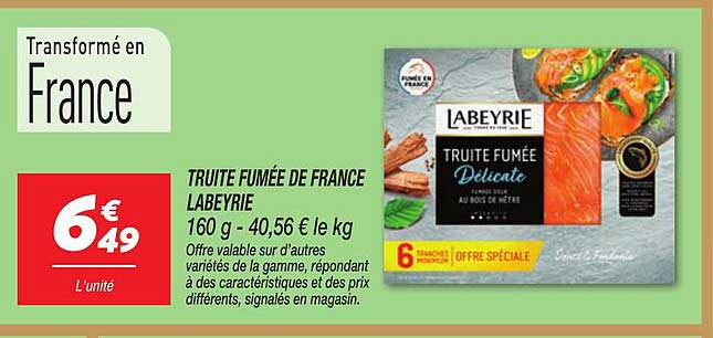 TRUITE FUMÉE DE FRANCE LABEYRIE