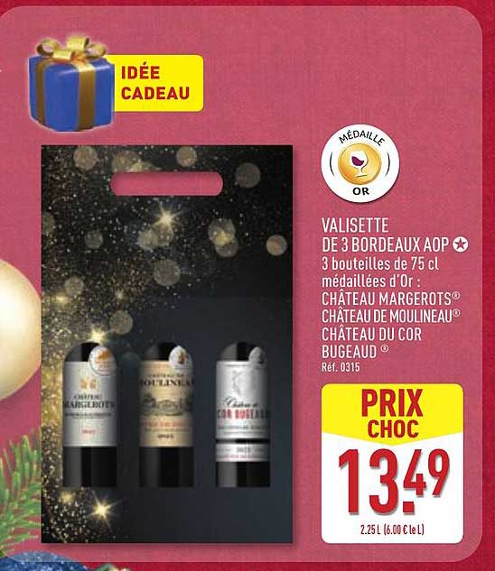 VALISETTE DE 3 BORDEAUX AOP