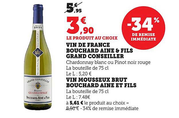 VIN DE FRANCE BOUCHARD AINE & FILS GRAND CONSEILLER