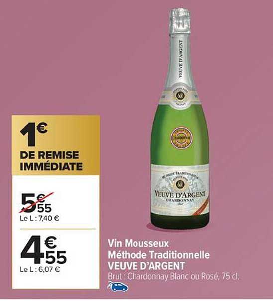 Vin Mousseux Méthode Traditionnelle VEUVE D'ARGENT