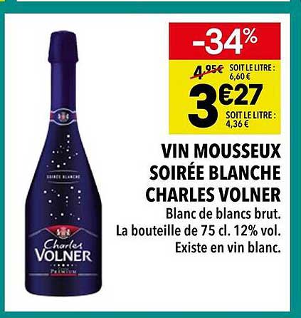 VIN MOUSSEUX SOIRÉE BLANCHE CHARLES VOLNER