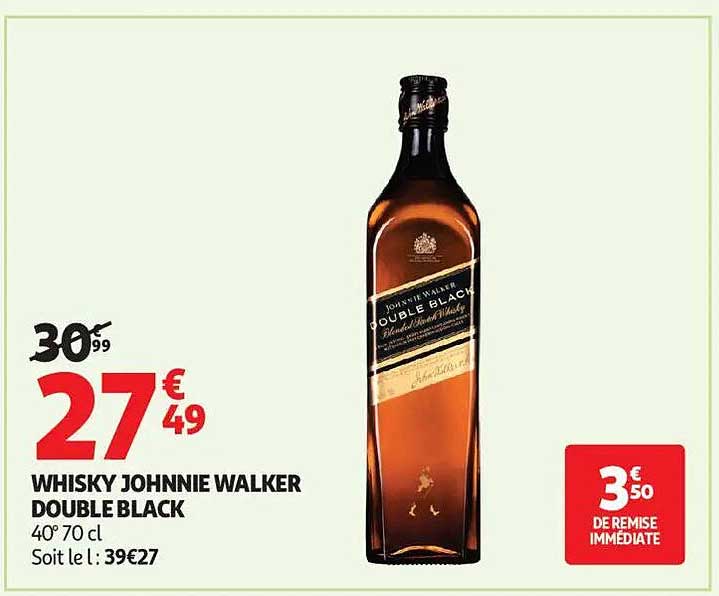 WHISKY JOHNNIE WALKER DOUBLE BLACK