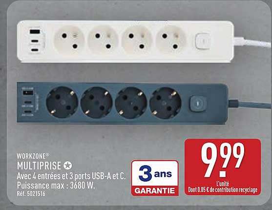 WORKZONE® MULTIPRISE ★