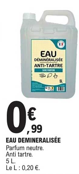 EAU DEMINERALISÉE