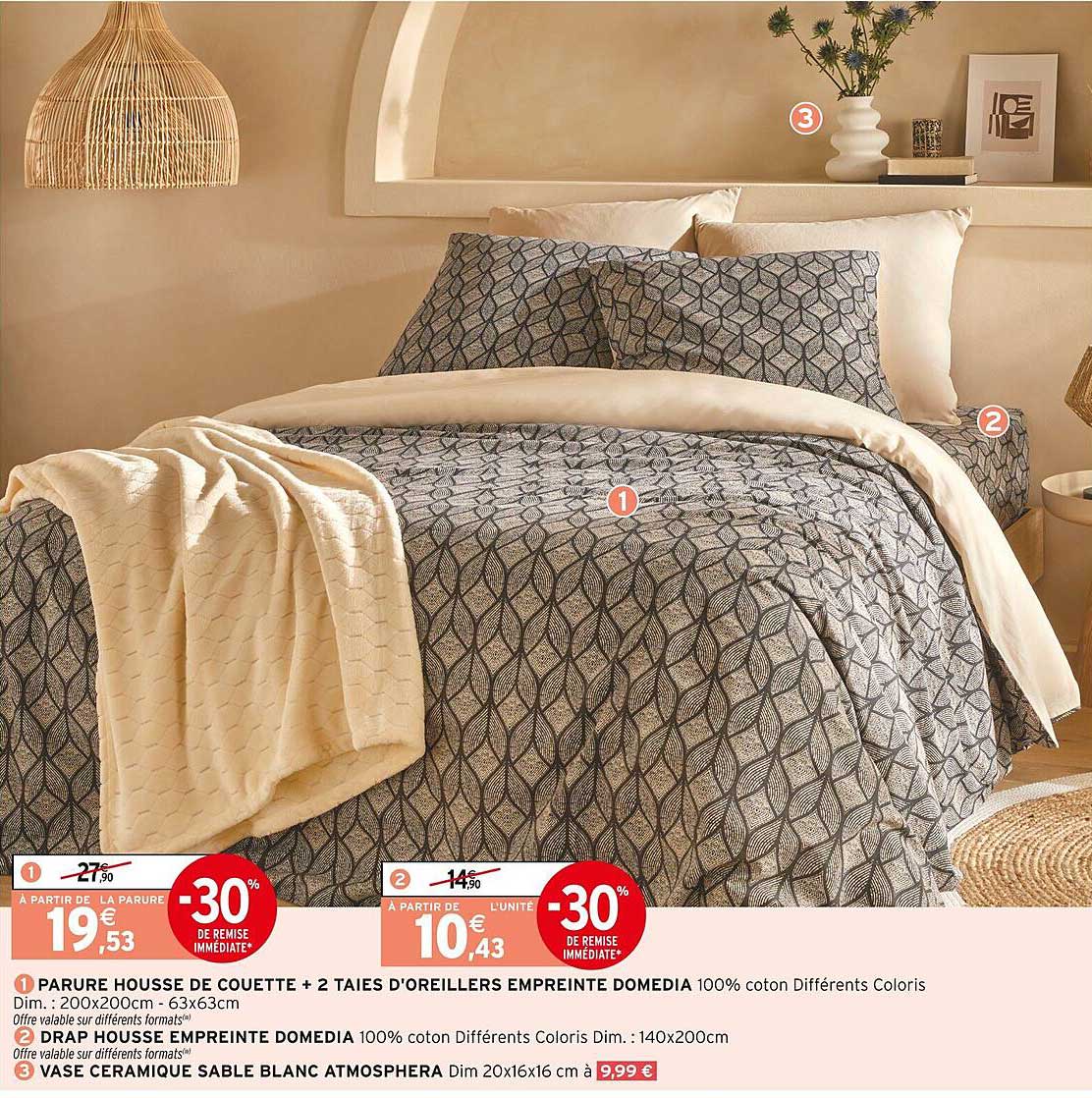Lot De 2 Taies D'oreiller Matelassées Ultras Douces - 50x75 Cm, 100% Polycoton - Anti-allergique, Lavable Machine