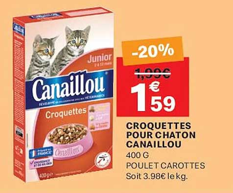 CROQUETTES POUR CHATON CANAILLOU