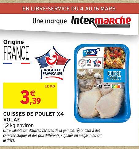 CUISSES DE POULET X4 VOLAÉ