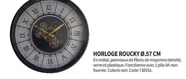 HORLOGE ROUCKY Ø.57 CM
