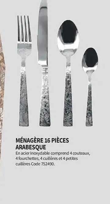 Ménagère 16 pièces Arabesque