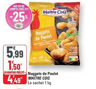 Nuggets de Poulet MAÎTRE COQ