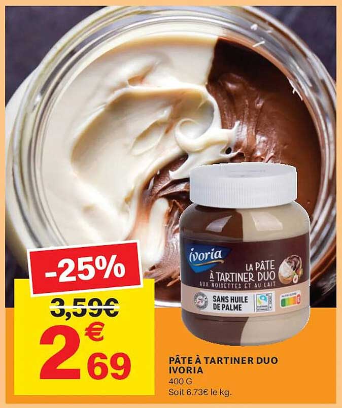 PÂTE À TARTINER DUO IVORIA