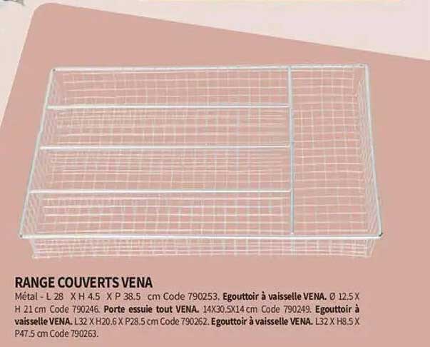 RANGE COUVERTS VENA