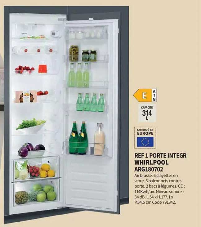 REF 1 PORTE INTEGR WHIRLPOOL ARG180702