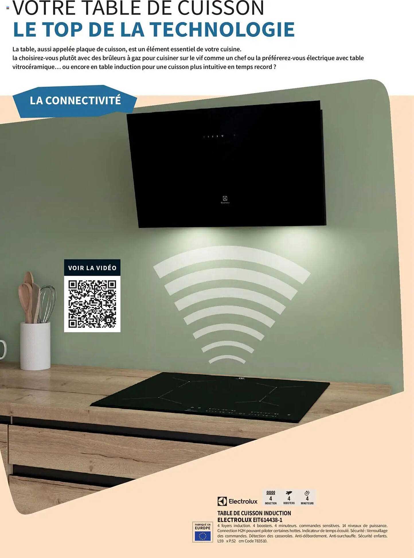 TABLE DE CUISSON INDUCTION ELECTROLUX E6714438-1