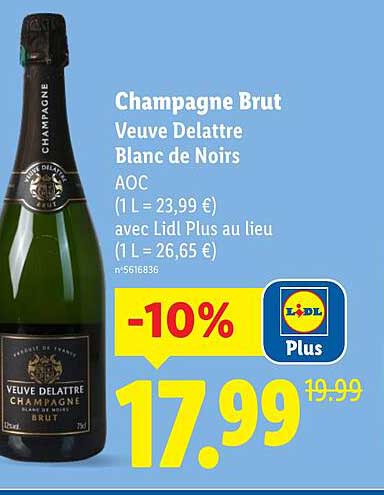 Champagne Veuve Delattre Blanc De Noir