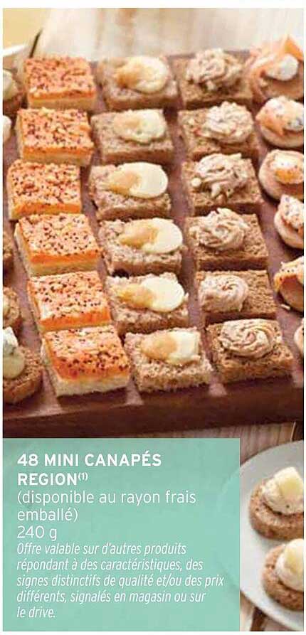 48 MINI CANAPÉS REGION