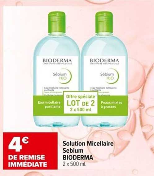 Solution Micellaire Sebium BIODERMA 2 x 500 ml
