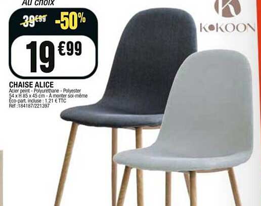La Foirfouille Chaise Scandinave