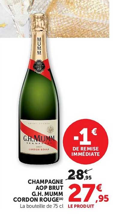 CHAMPAGNE AOP BRUT G.H. MUMM CORDON ROUGE(A)