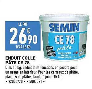 ENDUIT COLLE PÂTE CE 78