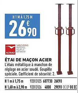ÉTAI DE MAÇON ACIER