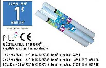 GÉOTEXTILE 110 G/M²