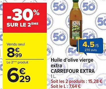 Huile d'olive vierge extra CARREFOUR EXTRA 1L