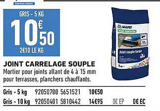 JOINT CARRELAGE SOUPLE