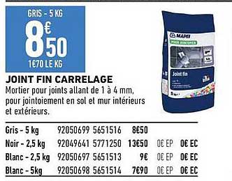 JOINT FIN CARRELAGE