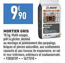 MORTIER GRIS