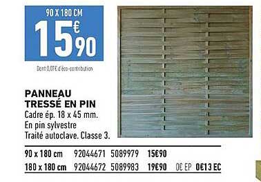 PANNEAU TRESSÉ EN PIN