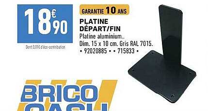 PLATINE DÉPART/FIN