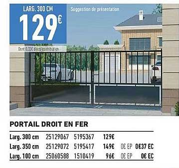 PORTAIL DROIT EN FER