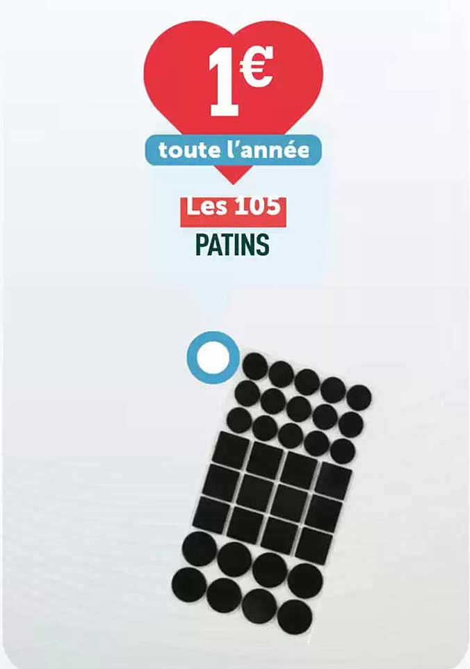 1€ toute l'année - Les 105 PATINS