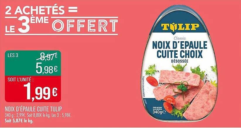 2 ACHETÉS = LE 3ᵉ OFFERT