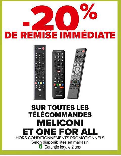 -20% DE REMISE IMMÉDIATE