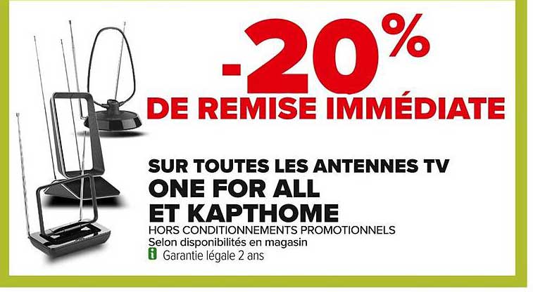 -20% DE REMISE IMMEDIATE