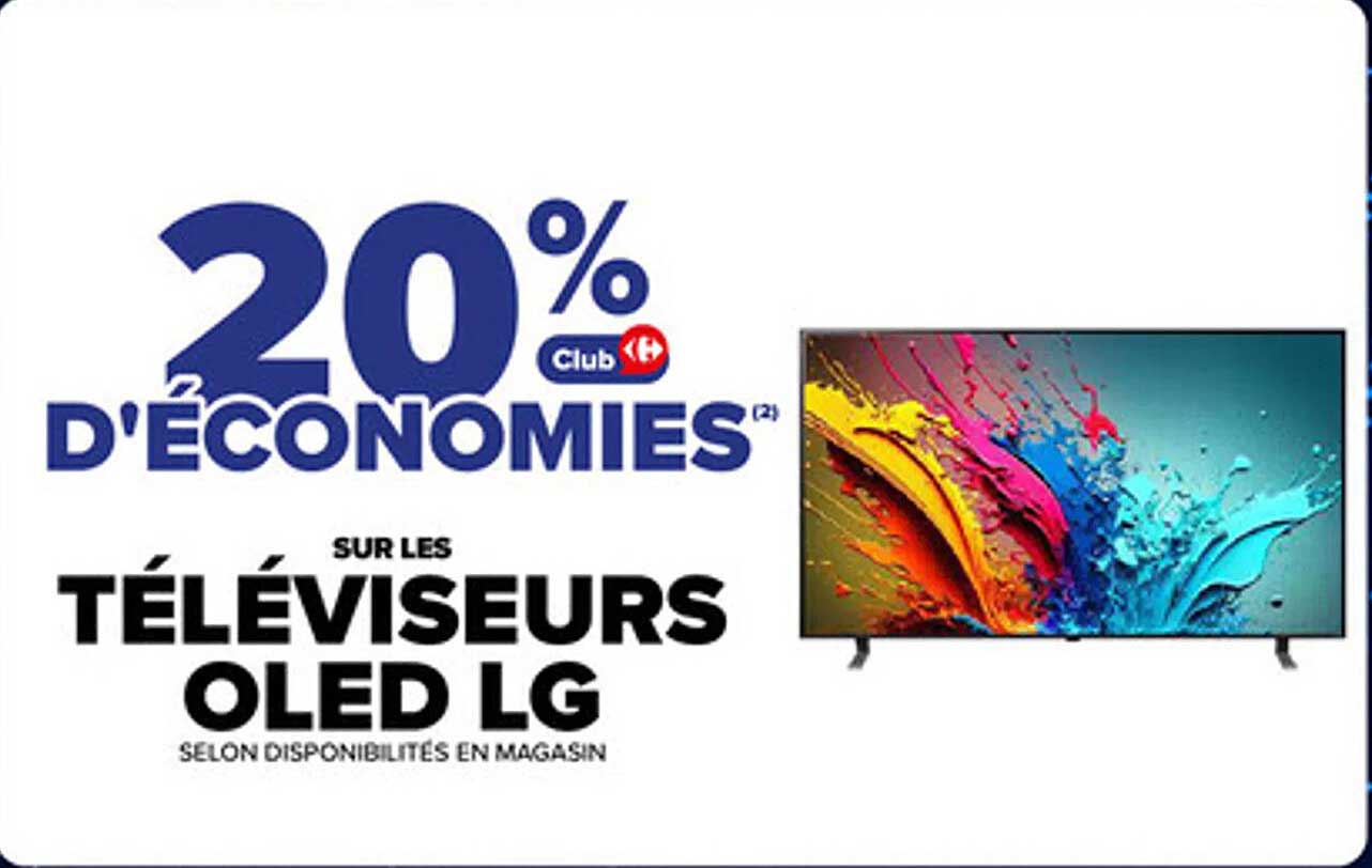 20 % D'économies sur les Téléviseurs OLED LG