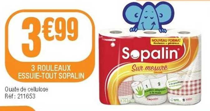 3 ROUEAUX ESSUIE-TOUT SOPALIN