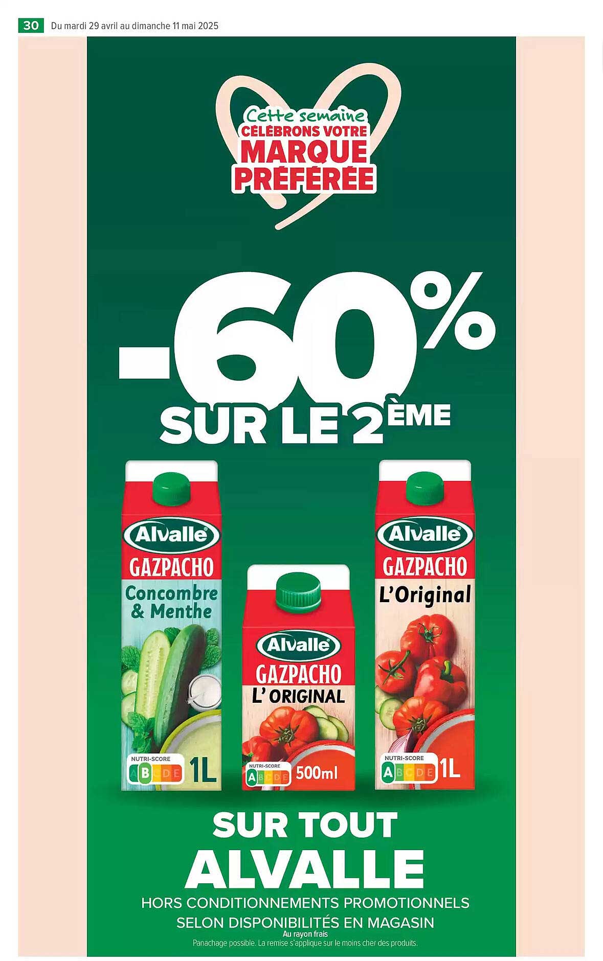 -60% SUR LE 2ÈME SUR TOUT ALVALLE