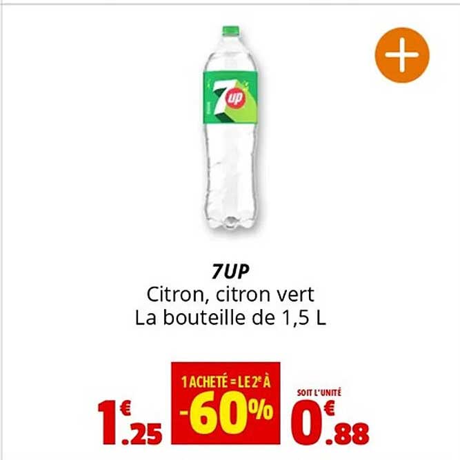 7UP Citron, citron vert La bouteille de 1,5 L
